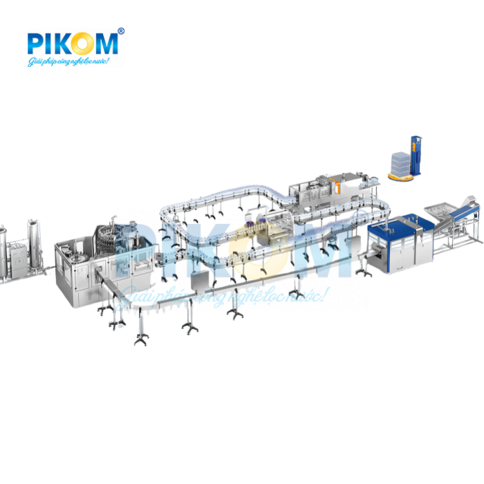 Dây chuyền sản xuất nước đóng chai, đóng bình